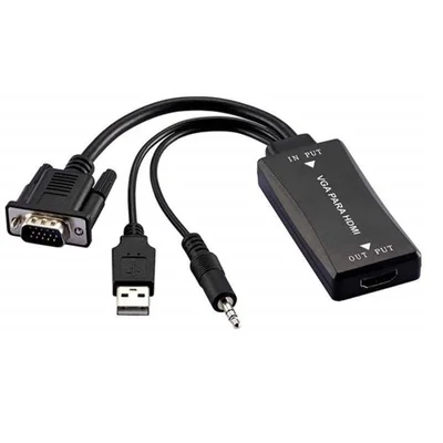 Conversor VGA M X HDMI F Multi WI280 com Áudio