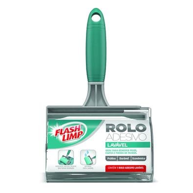 Com o Rolo Adesivo Lavável da FlashLimp você retira pelos e poeira de suas roupas sem se preocupar com trocas de refil. Para recuperar seu poder de ad