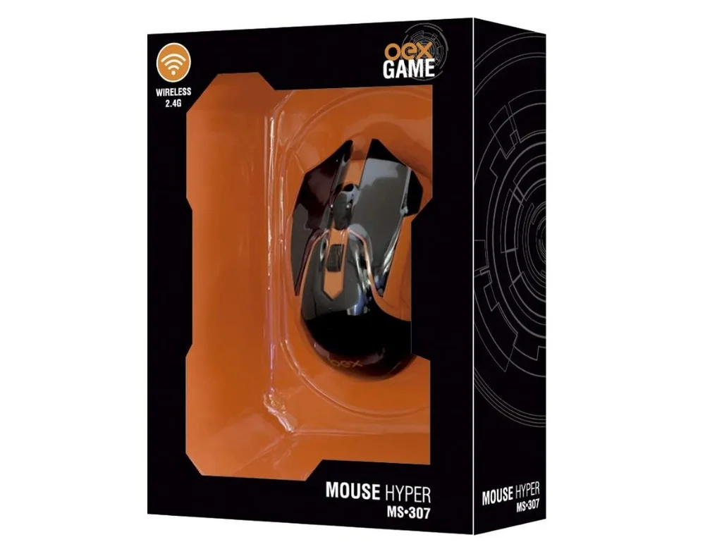 Imagem 3 de 3 do produto Mouse Gamer Wireless Oex Hyper, USB - Ms307,  2400dpi
