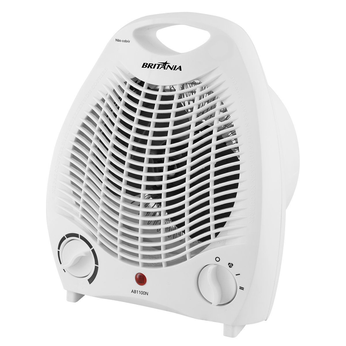 Aquecedor Britânia, 1500w, 3 Níveis De Potência, Branco, 110v Ab1100n