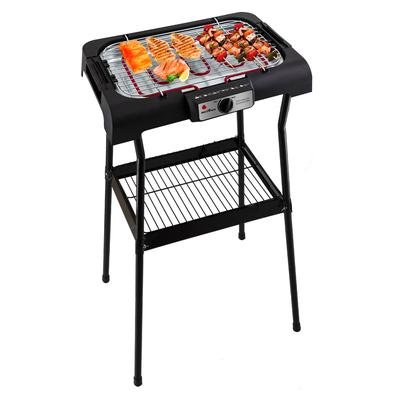 ? Com a Churrasqueira Britânia Gourmet CGB4 você pode preparar churrascos saborosos sem esforço nenhum!? Possui base para apoio com grade, permitind