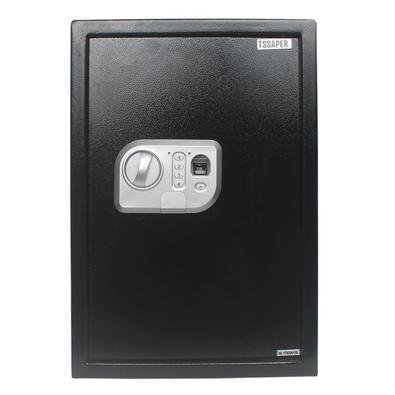 Segurança na medida certa!Cofre com leitor biométrico, sistema de fechamento eletrônico digital e chave de emergência 43 litros 50fpn da Tssaper.Este