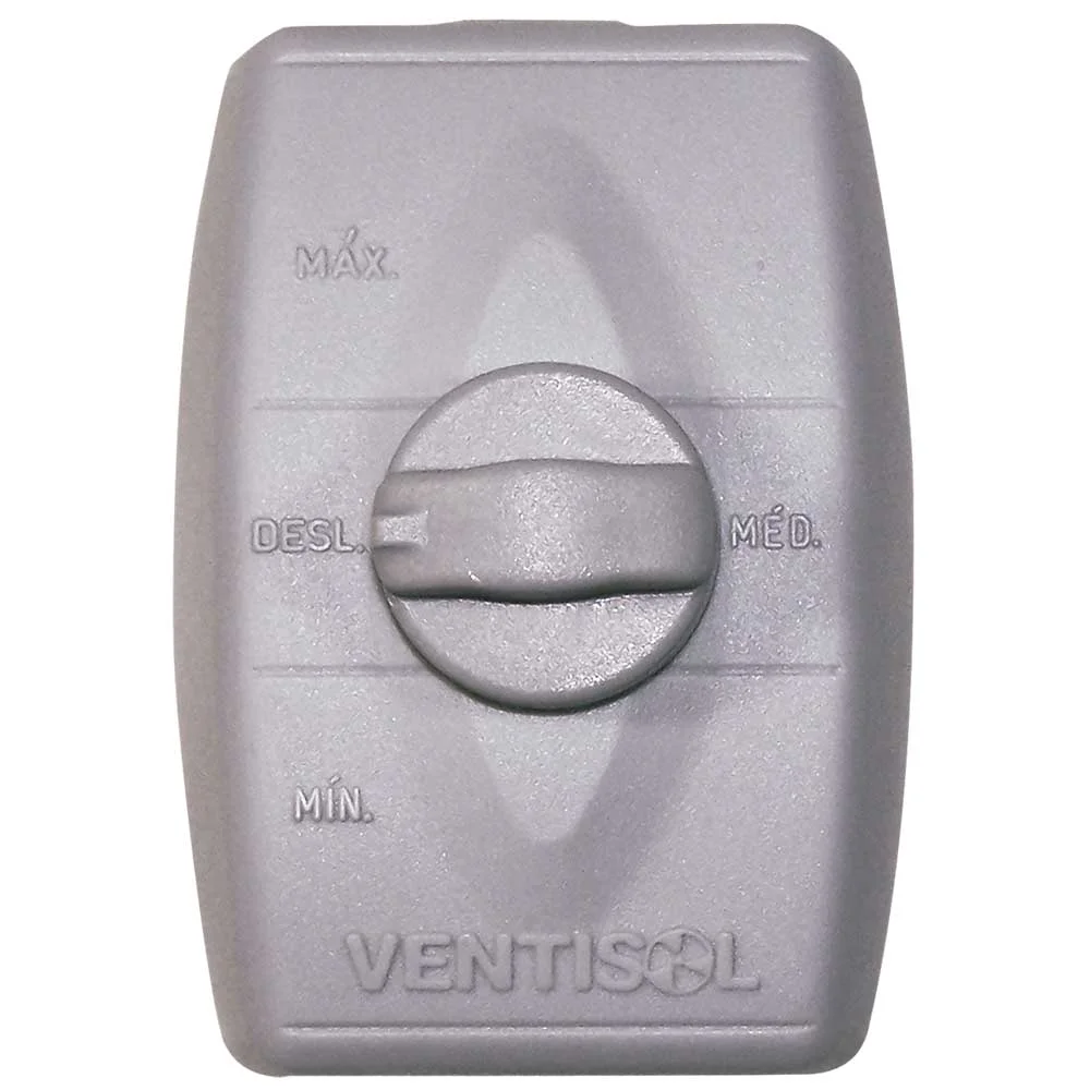 Imagem 3 de 5 do produto Ventilador De Parede Ventisol New Premium, 3 Pás, 130W, 3 Velocidades, 127V, Preto