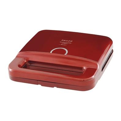 Se deseja praticidade e rapidez na preparação de seus sanduíches, conheça a Sanduicheira e Grill Philco Retrô, 750W, 220V - PGR01V. Ela grelha os dois