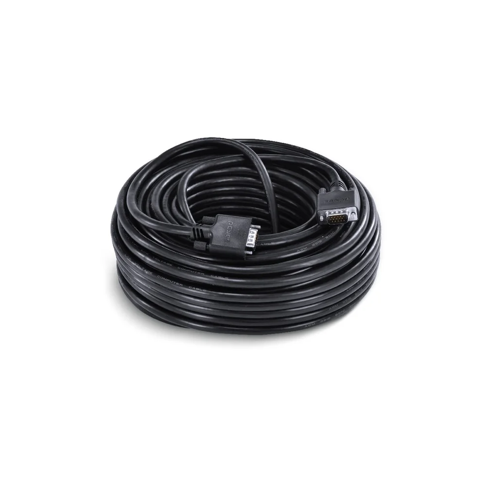 Imagem 3 de 5 do produto Cabo de Video VGA 3+6 15 Pinos Macho, Para VGA 3+6 15 Pinos Macho, 28AWG Puro Cobre, 30 Metros - PVM36-30
