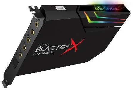 Placa De Som PciE Sound Blaster X Ae5 Plus Rgb