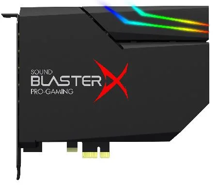 Imagem 2 de 3 do produto Placa De Som Pci-E - Sound Blaster X Ae-5 Plus- Rgb - 70Sb174000003