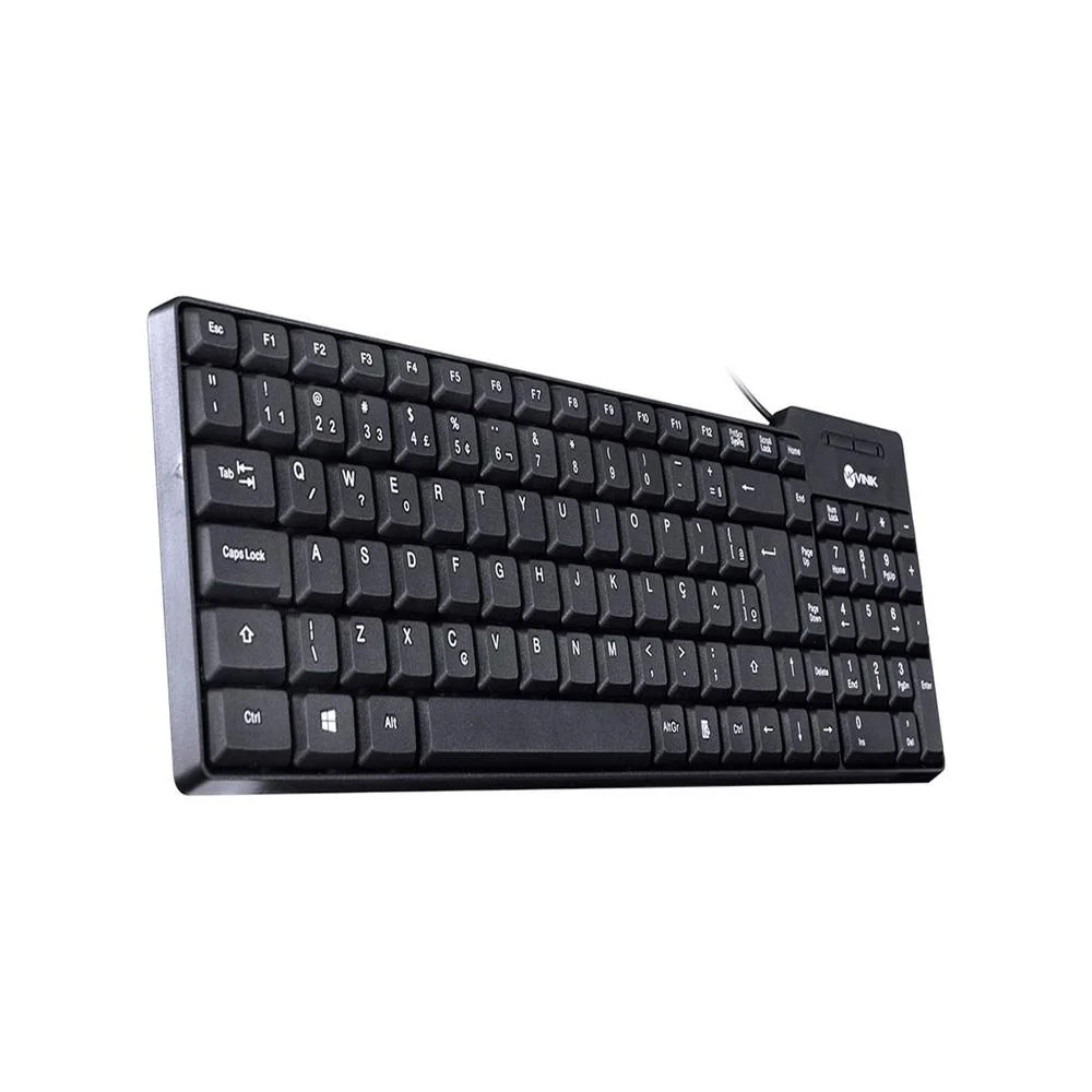 Imagem 3 de 5 do produto Teclado Compacto USB Dynamic, ABNT2, 1.8M, Preto - DT150.