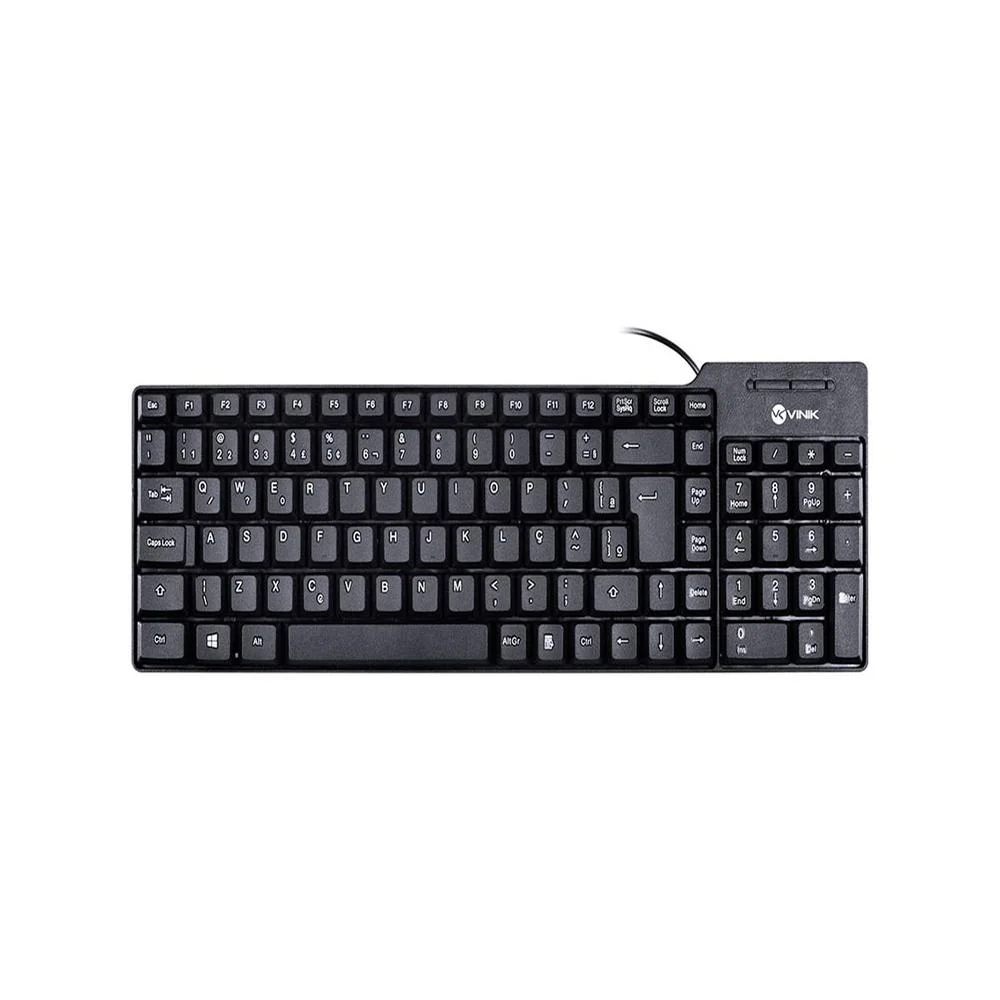 Imagem 4 de 5 do produto Teclado Compacto USB Dynamic, ABNT2, 1.8M, Preto - DT150.