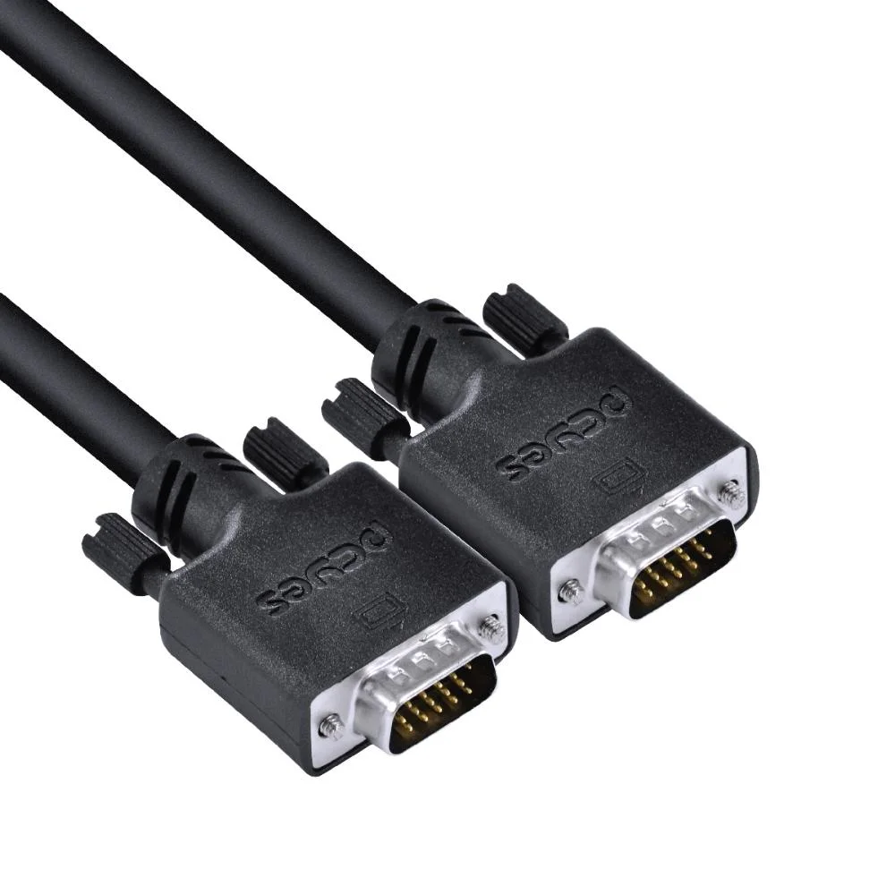 Imagem 2 de 5 do produto Cabo de Video VGA 3+6 15 Pinos Macho, Para VGA 3+6 15 Pinos Macho, 28AWG Puro Cobre, 40 Metros - PVM36-40