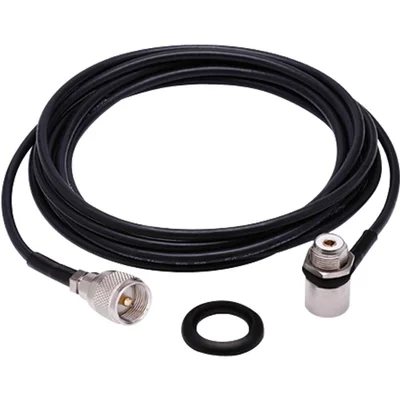 Cabo RG58 Aquario M-805K Cabo de 5.5 Metos Conector Mini UHF Macho Mini