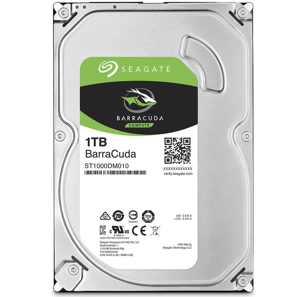 HD Seagate 1TB Barracuda, 7200 RPM, Cachê 64MB, SATA III - ST1000DM010 HD Seagate 1TB Barracuda, 7200 RPM, Cachê 64MB, SATA III - ST1000DM010