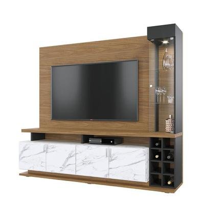Quer valorizar sua sala e deixá-la muito mais elegante? Você vai se encantar pelo Home Cristaleira Vivace! Seu design exclusivo reúne em um só produto