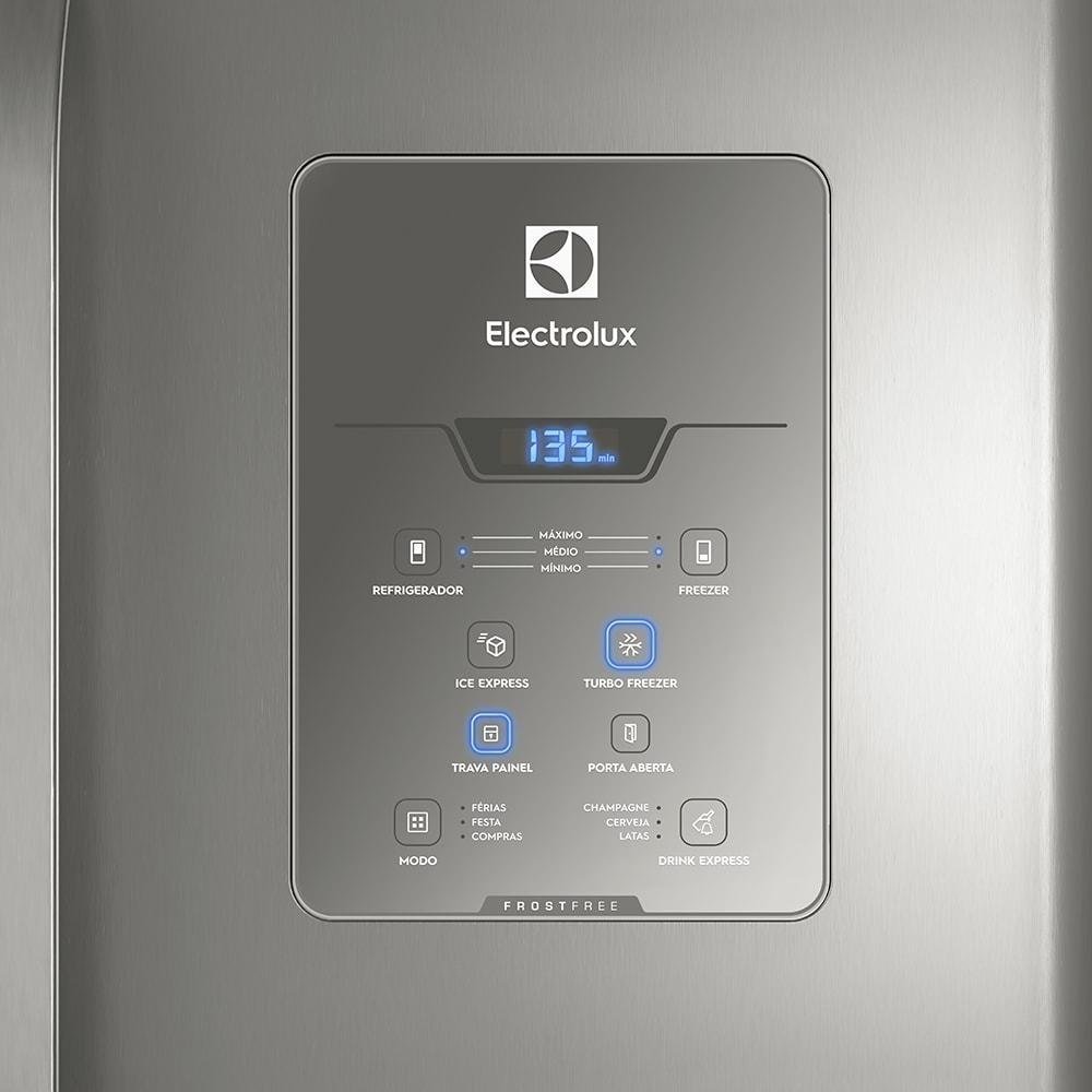 Imagem 2 de 4 do produto Geladeira Electrolux Side By Side 579L, Frost Free, Inverse, 127V, Inox - DM84X