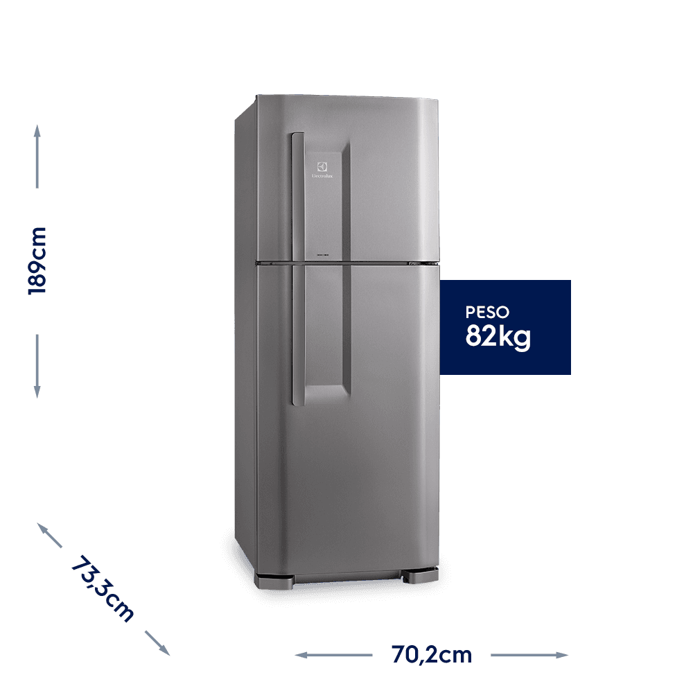 Imagem 2 de 5 do produto Geladeira Electrolux DC51X, 475l, 2 Portas, 220V, Inox - 02515DBA289