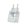 Adaptador DPS 10A iClamper Pocket, 2 Pinos, Proteção Completa contra Surtos Elétricos e Raios Mesmo, Sem Aterramento, Portátil, Transparente - 10191