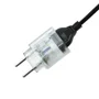 Adaptador DPS 10A iClamper Pocket, 2 Pinos, Proteção Completa contra Surtos Elétricos e Raios Mesmo, Sem Aterramento, Portátil, Transparente - 10191