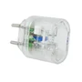 Adaptador DPS 10A iClamper Pocket, 2 Pinos, Proteção Completa contra Surtos Elétricos e Raios Mesmo, Sem Aterramento, Portátil, Transparente - 10191