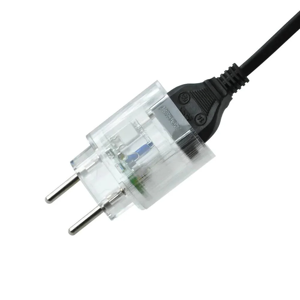 Adaptador DPS 10A iClamper Pocket, 2 Pinos, Proteção Completa contra Surtos Elétricos e Raios Mesmo, Sem Aterramento, Portátil, Transparente - 10191
