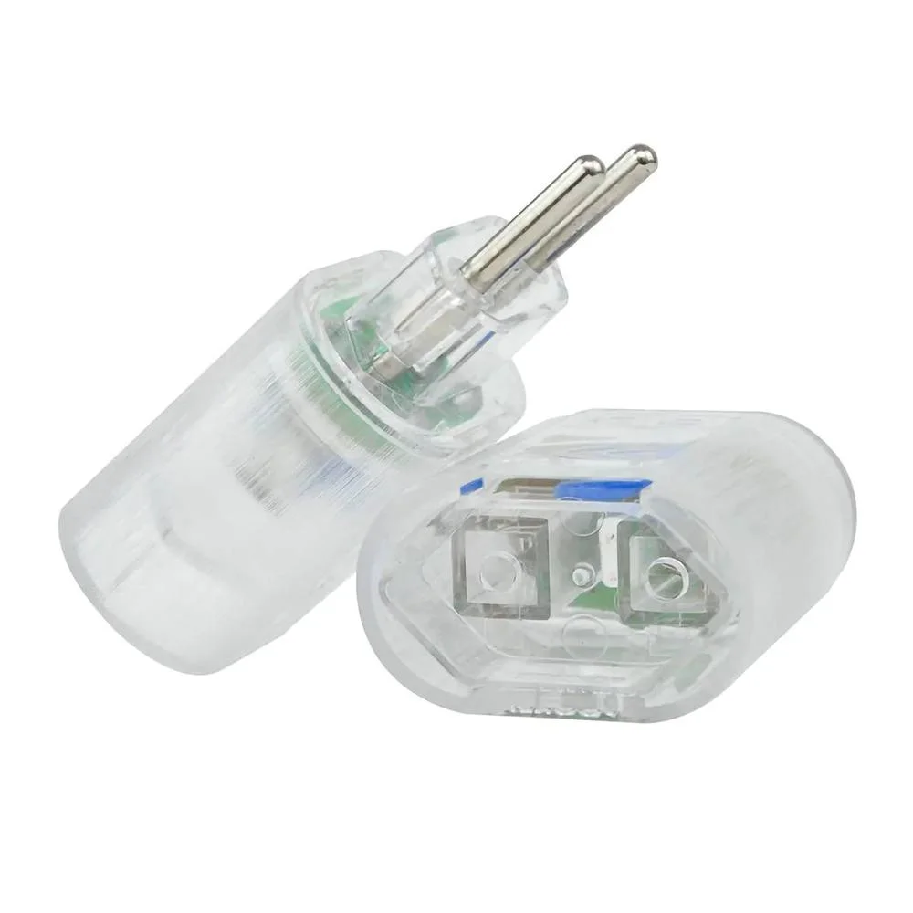 Adaptador DPS 10A iClamper Pocket, 2 Pinos, Proteção Completa contra Surtos Elétricos e Raios Mesmo, Sem Aterramento, Portátil, Transparente - 10191
