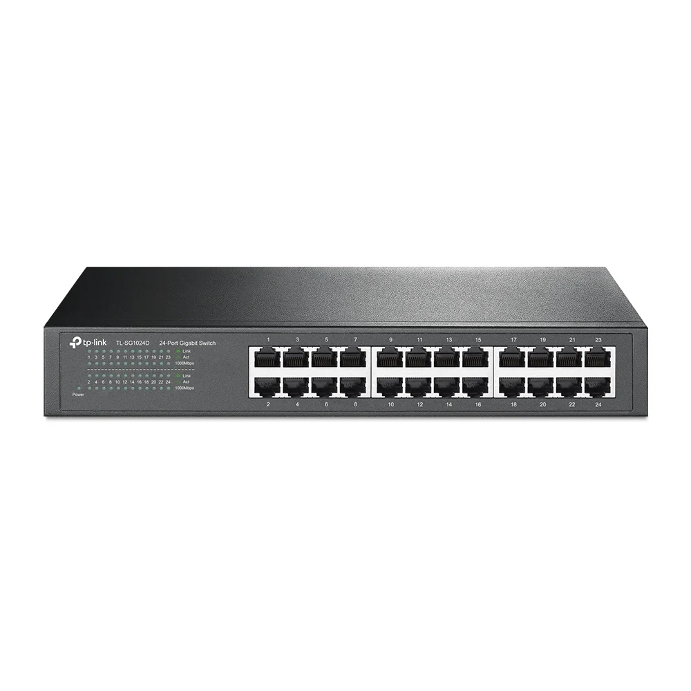 Switch de rede 24 portas Gigabit Tp Link Tl SG1024D