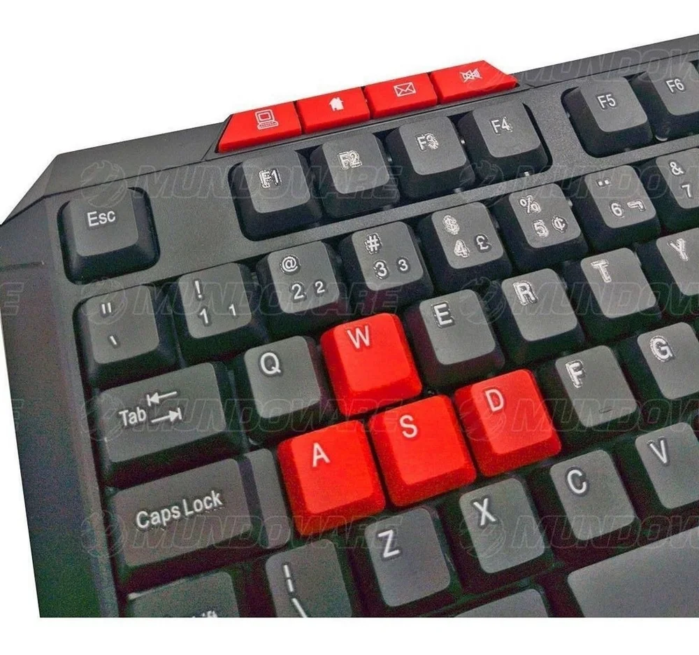 Teclado Gamer Multimídia USB c/ Fio ABNT2 BK-G136 - Exbom Teclado Gamer Multimídia USB c/ Fio ABNT2 BK-G136 - Exbom
