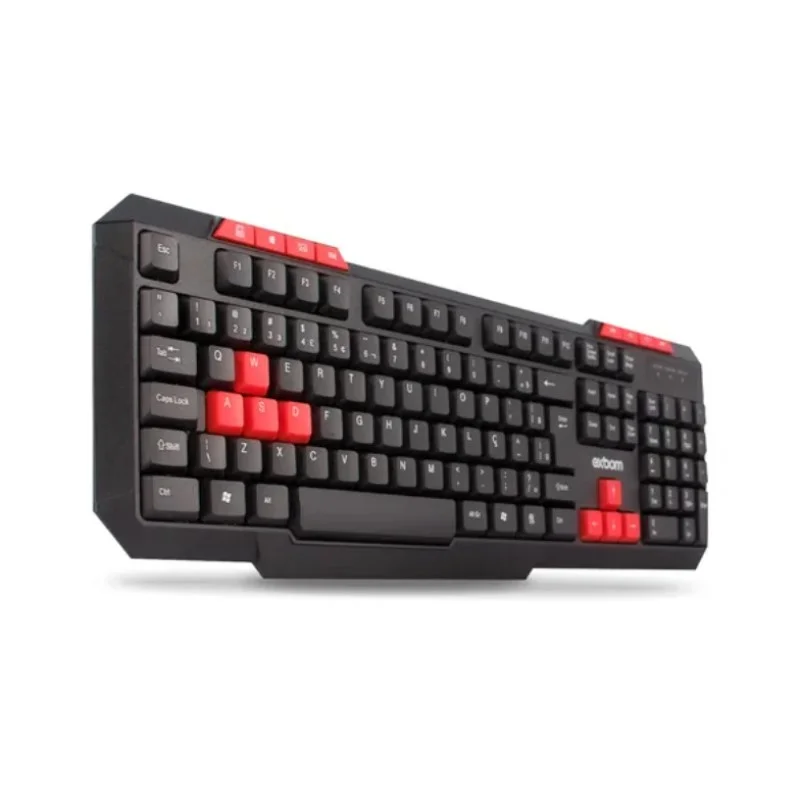 Teclado Gamer Multimídia USB c/ Fio ABNT2 BK-G136 - Exbom Teclado Gamer Multimídia USB c/ Fio ABNT2 BK-G136 - Exbom