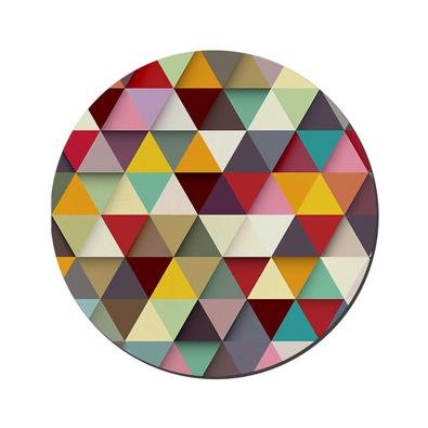 Mouse pad Gamer Pequeno 20x24 cm, Nerderia e Lojaria, triangulos, colorido