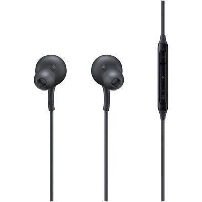 Fone Samsung AKG, USB Tipo-C, Com Fio e Controles, Preto | KaBuM!