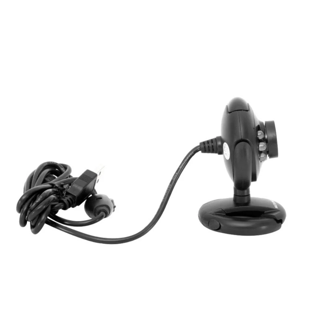 Imagem 2 de 5 do produto Webcam Multilaser Nightvision Usb 16mp Plug E Play Led c/ Microfone - Preto