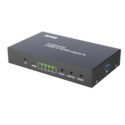 Placa de Captura Multi-Viewer Ezcap264, HDMI de 4 Canais, USB3.0 UVC Live Streaming e Gamer