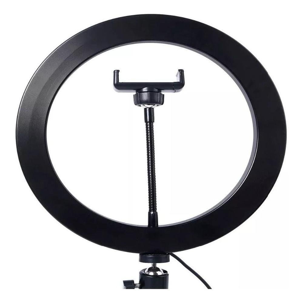 Imagem 3 de 5 do produto Ring Light com Tripé, Suporte para Celular, Ilsus Portátil, 26cm