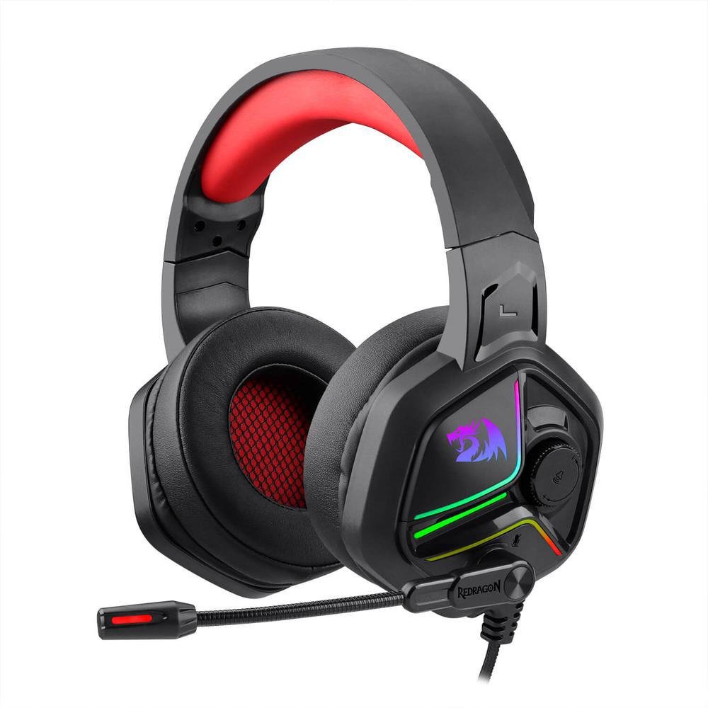 Headset Gamer Redragon Ajax, Preto - H230 | KaBuM!
