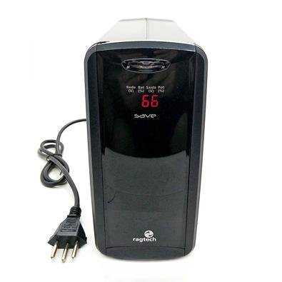 Nobreak 600VA com Display Digital 6 Tomadas 3 em 1 Troca Fácil de Bateria Trivolt Ragtech Save Home 600 DIG/STD-TI 4129 Nobreak com Visor Digital co