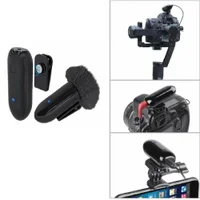 Sistema Slim Microfone Lapela LensGo, Sem Fio, 318C, Wireless, para Smartphone, Câmeras e Filmadoras (Preto)