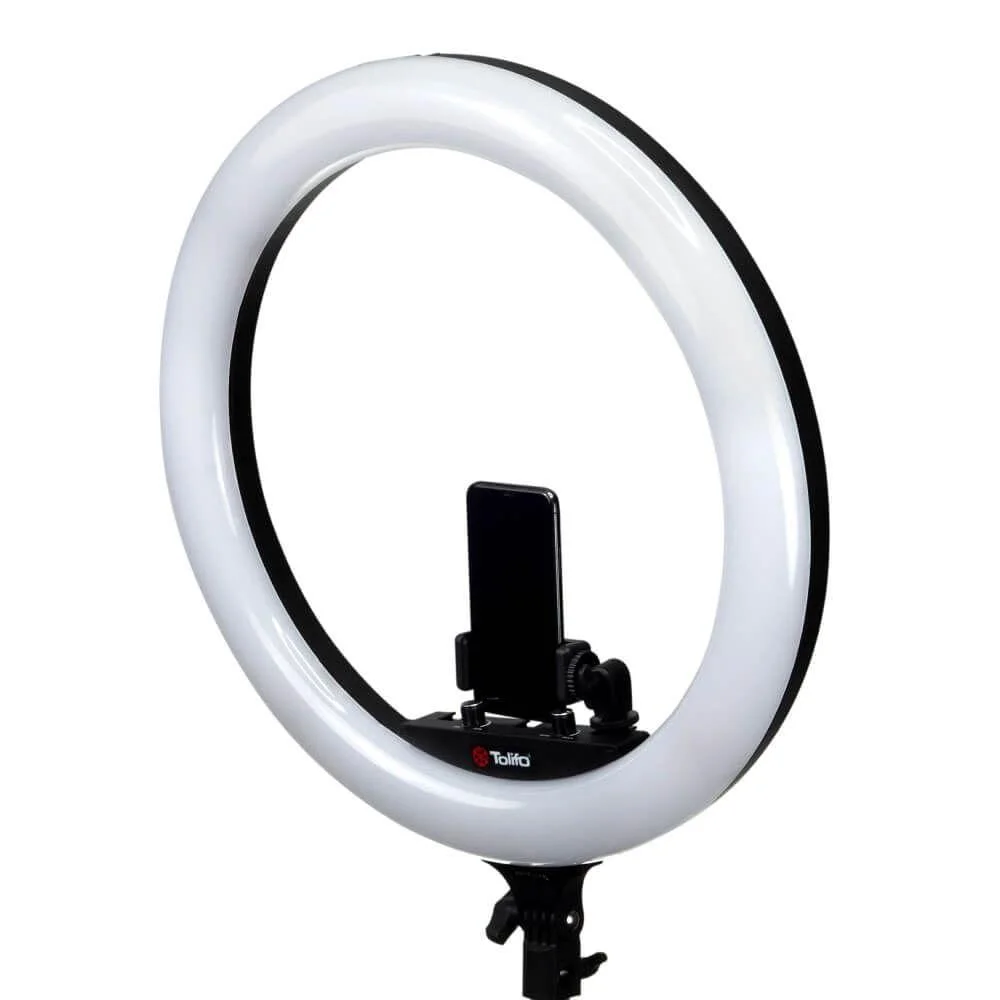 Iluminador Circular Tolifo, Led Ring, Light, 19 Bi-Color, 60W, Profissional - Bivolt
