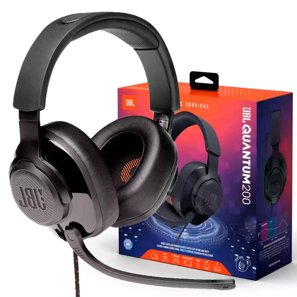 Headset Gamer JBL, Quantum 200, Preto Headset Gamer JBL, Quantum 200, Preto