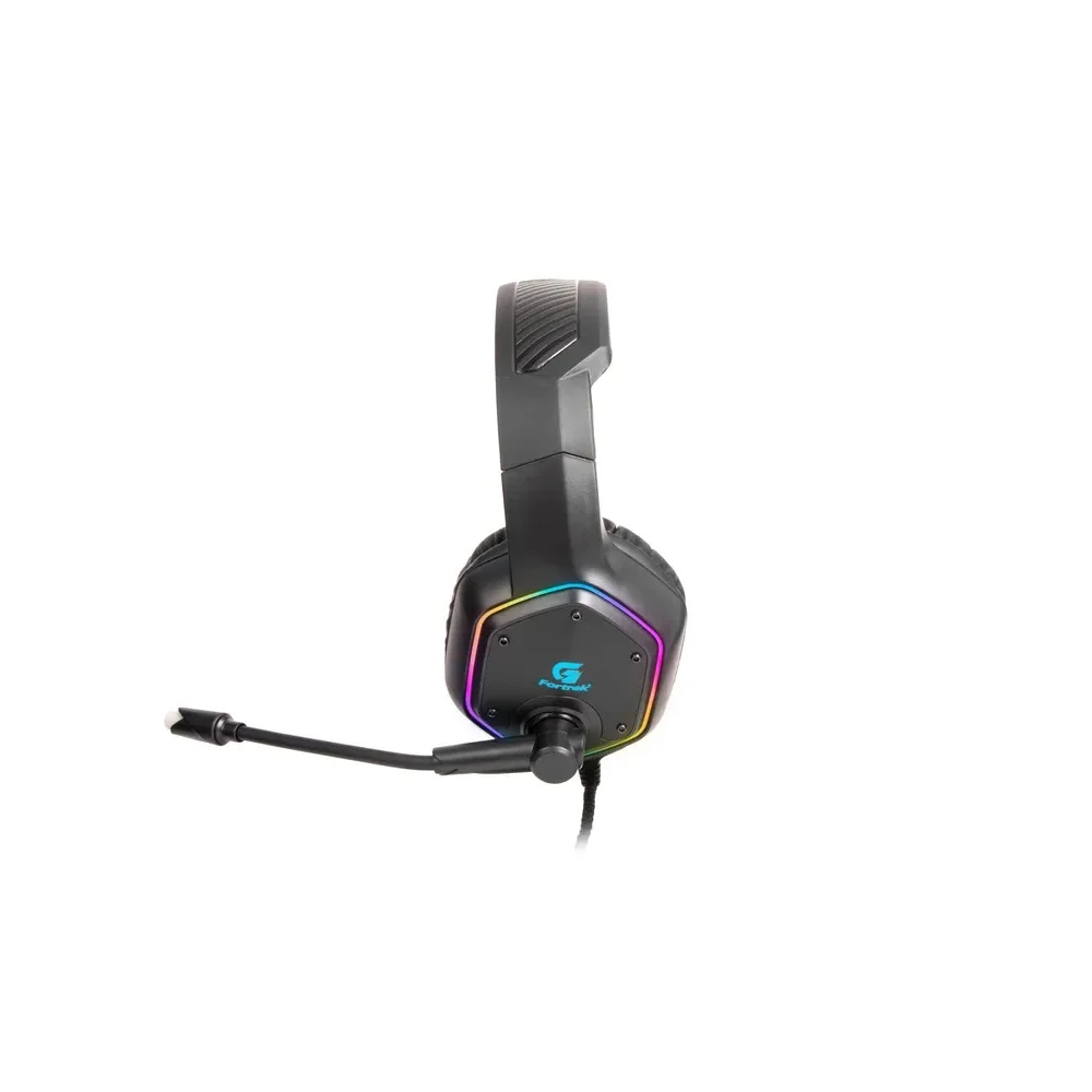 Imagem 3 de 5 do produto Headset Gamer Fortrek, Blackfire Rainbow, Preto - Multiplataforma