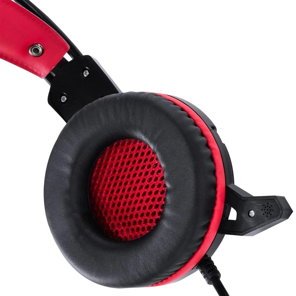 Headset VX Gaming Taranis V2 P2 com Microfone - Preto e Vermelho Headset VX Gaming Taranis V2 P2 com Microfone - Preto e Vermelho