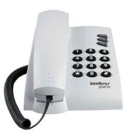 Telefone Intelbras Pleno, C/ Chave, 3 Funções, Cinza Ártico