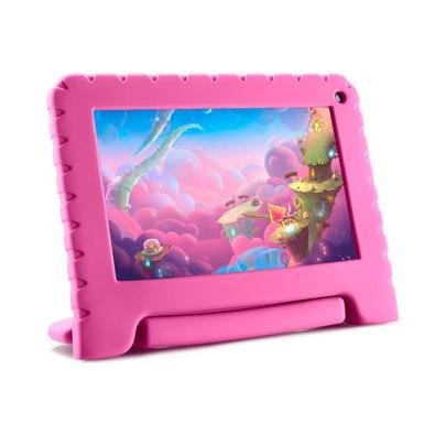 Tablet Kid, Pad Lite Multi, 7 Polegadas Pol. 16GB Quad Core, Android 8.1 Rosa - NB303.
