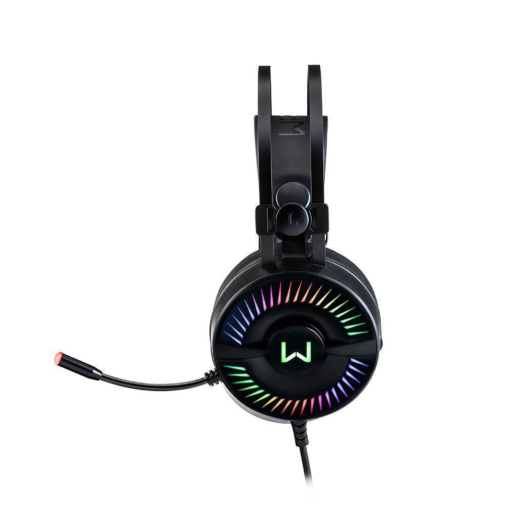 Imagem 3 de 5 do produto Headset Gamer Warrior Flamma, RGB, Drivers 50mm - PH306