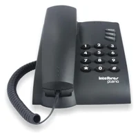 Menor preço em Telefone Intelbras Pleno C/ Fio, S/ Chave De Bloqueio, Preto - 4080051