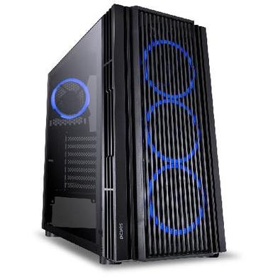 Características gerais:Lateral em vidro temperado4 Fans de 120mm inclusosSuporta cable managementTool-less e tool-freeBaias:1 x HD 3,5",2 x SSD 2,5",7