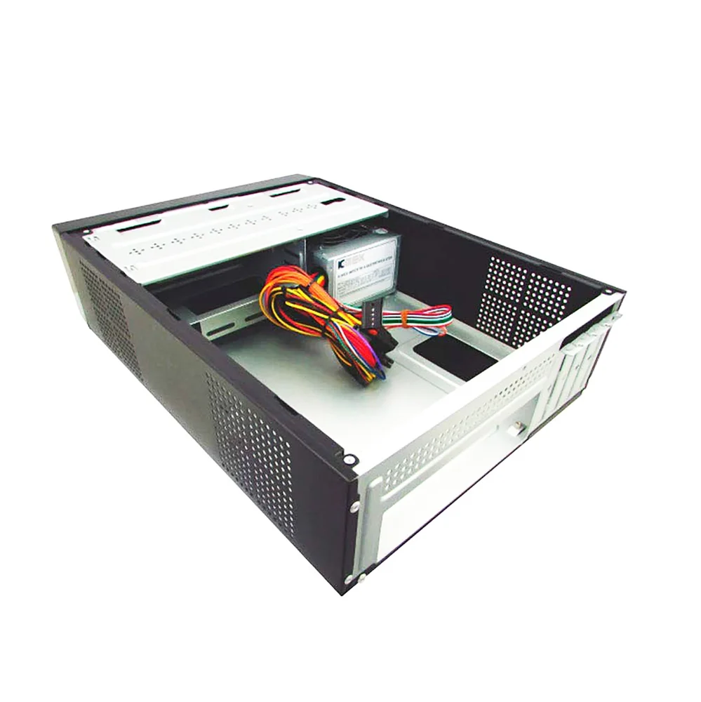 Imagem 5 de 5 do produto Gabinete Slim K-Mex Gm-07t7, Micro Atx, Com Fonte 200W E Cabo, Preto