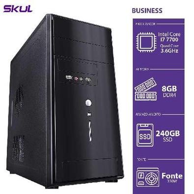 Computador Business B700 Intel Core I7-7700, 8Gb, SSD 240 Gb, Hdmi/Vga, Fonte 300W..
