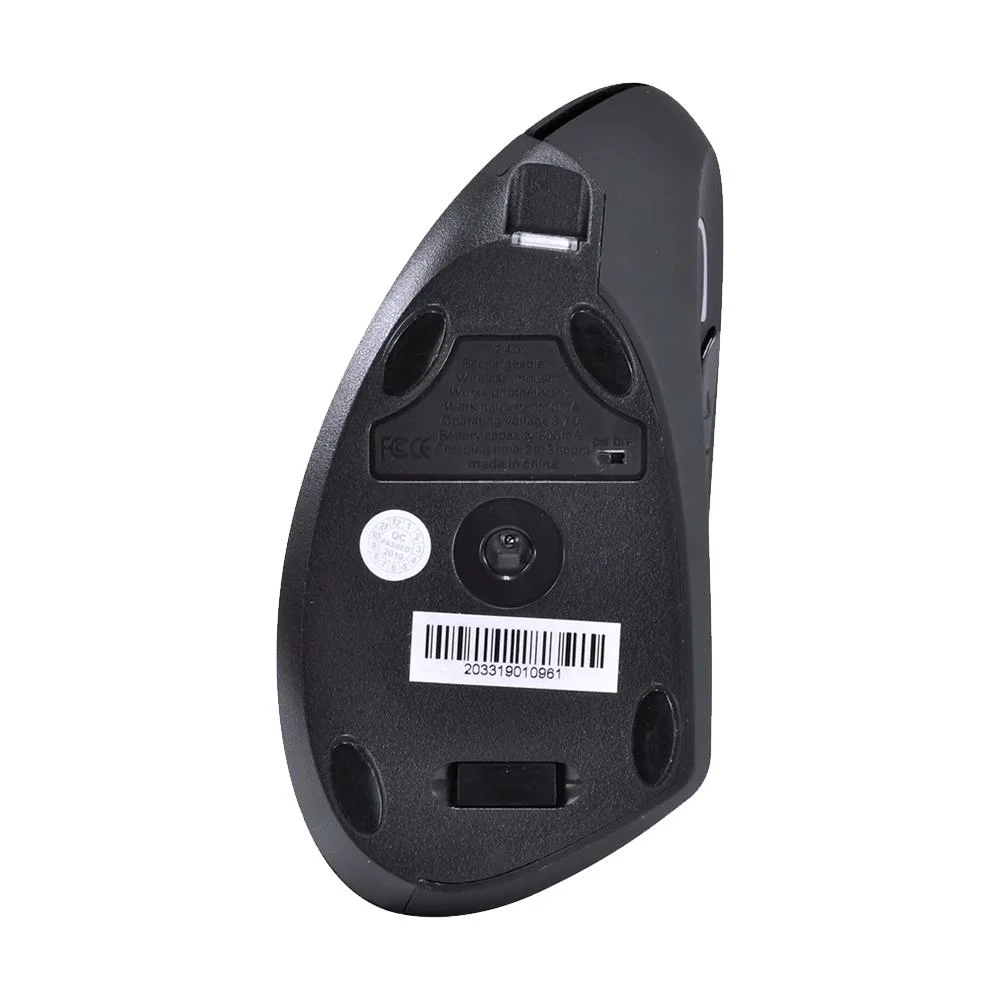 Imagem 4 de 5 do produto Mouse Sem Fio Vinik Recarregável, 2.4 Ghz, Vertical Ergonômico, Ortopédico, Power Fit 1600 Dpi, Preto, Usb, Pm3