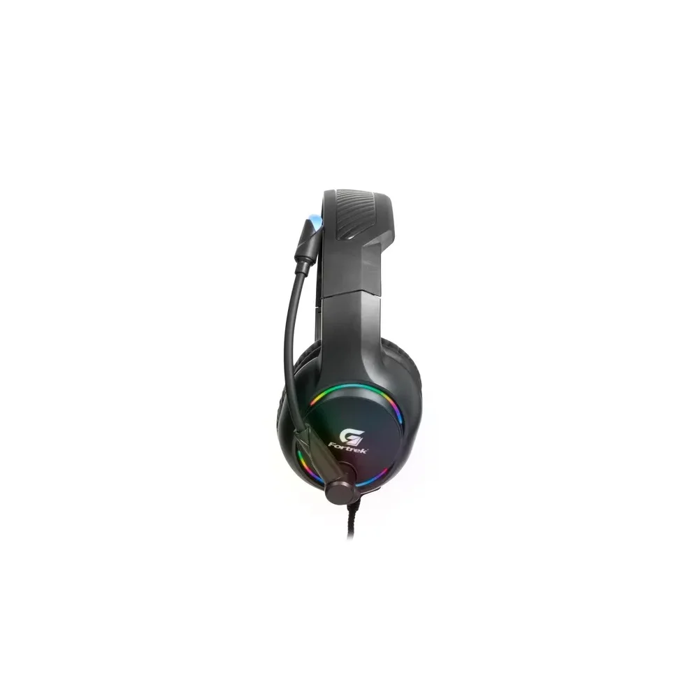 Imagem 4 de 5 do produto Headset Gamer Fortrek Holt, RGB, P2 + USB, Cabo Trançado, Preto - 70552