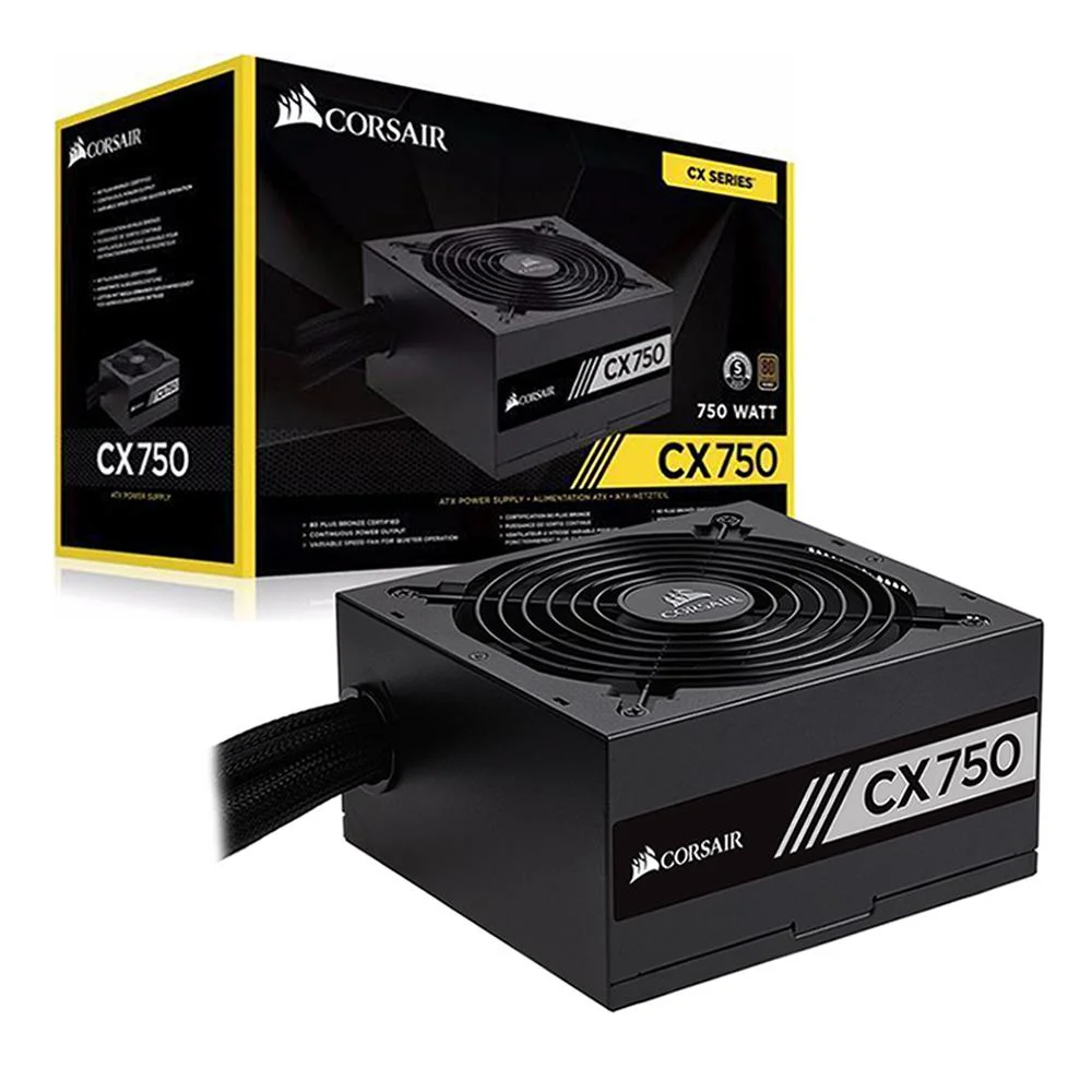 Fonte Corsair ATX CX 750W 80 Plus Bronze