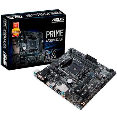 Placa Mãe Asus Prime A320M-K/BR AMD Socket AM4 DDR4 mATX...